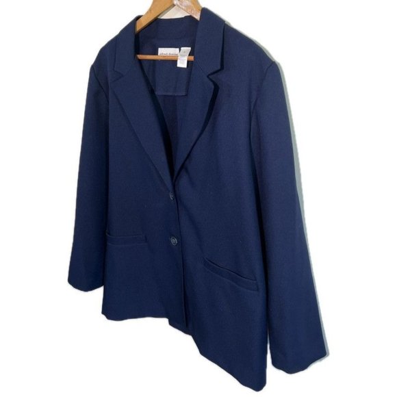 Alfred Dunner Classic Blue Blazer Jacket Size 12 - Picture 6 of 9